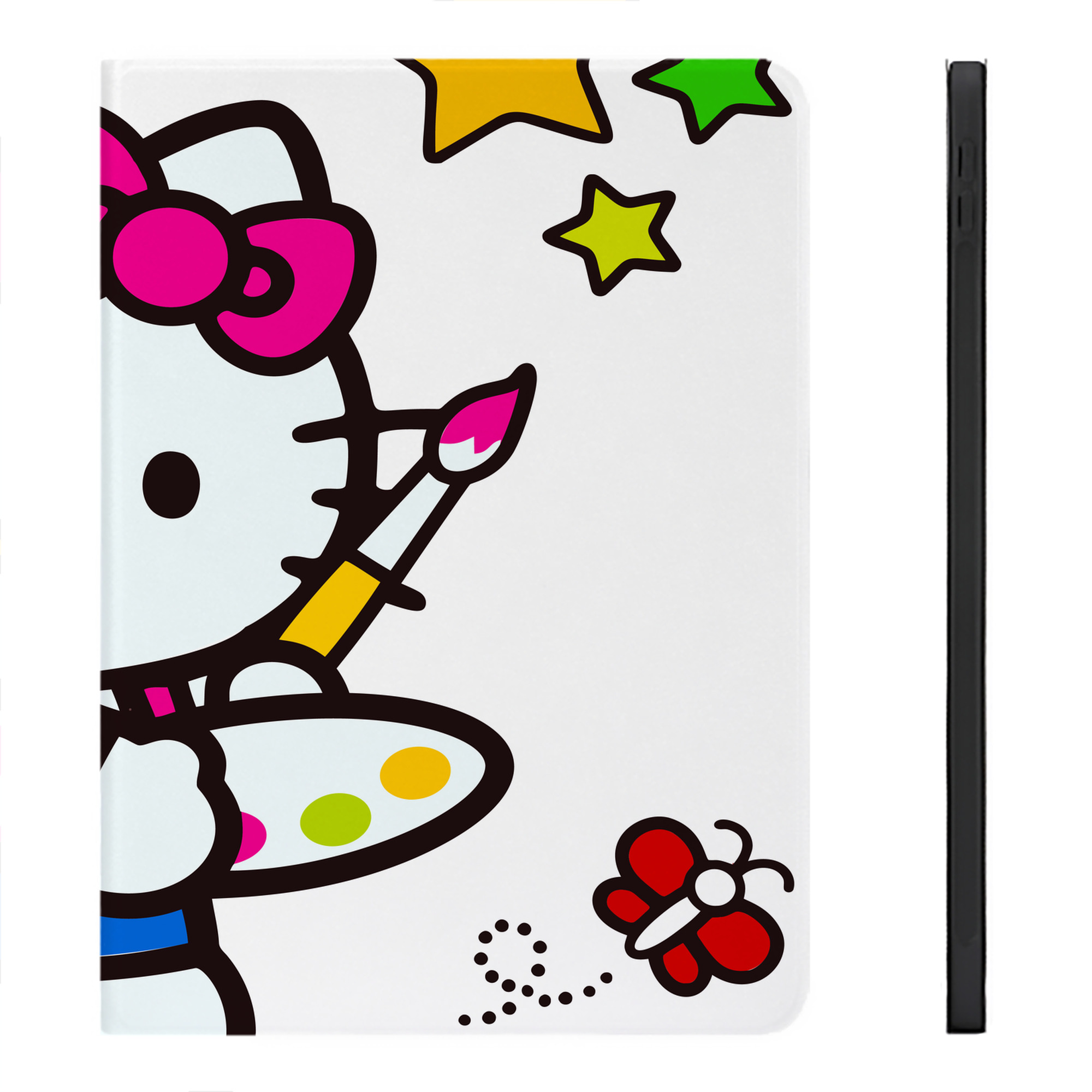（画像用） Hello Kitty ハローキティ IPadケース ペンホルダー付き ブックスタイルデザイン
